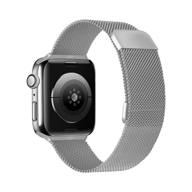 Apple Watch ミラネーゼループバンド　シルバー 41㎜対応 メンズの時計(金属ベルト)の商品写真