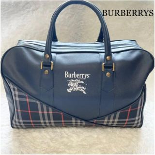 バーバリー(BURBERRY)のバーバリーズ　ボストンバッグ　ホースロゴ　シャドーホース　ノバチェック(トラベルバッグ/スーツケース)