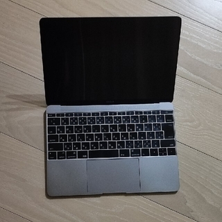 アップル(Apple)のMacBook 12インチ space gray 2016 early(ノートPC)