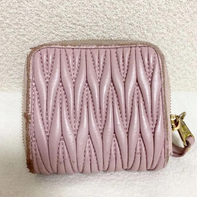 miumiu - miumiu 折り財布 マテラッセ ピンクベージュ 値下げ不可の