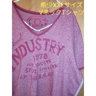 ディーゼル(DIESEL)のDIESEL サイズXXL VネックプリントTシャツ(Tシャツ/カットソー(半袖/袖なし))