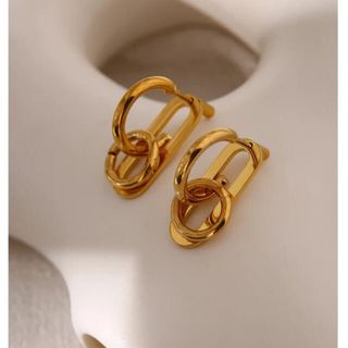 アレルギー対応ダブルリングピアス⭐︎IENAジャーナルエストネfrayディーゼル(ピアス)
