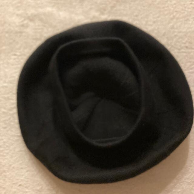コットンベレー帽　未使用品　ブラック　レディース レディースの帽子(ハンチング/ベレー帽)の商品写真