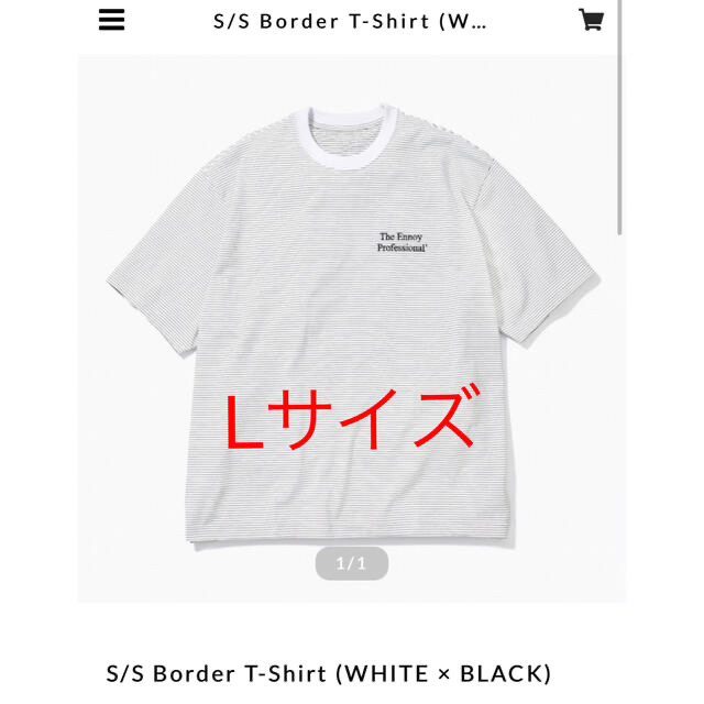 人気提案 ennoy L S Border T-Shirt BLACK × WHITE hine.co.jp