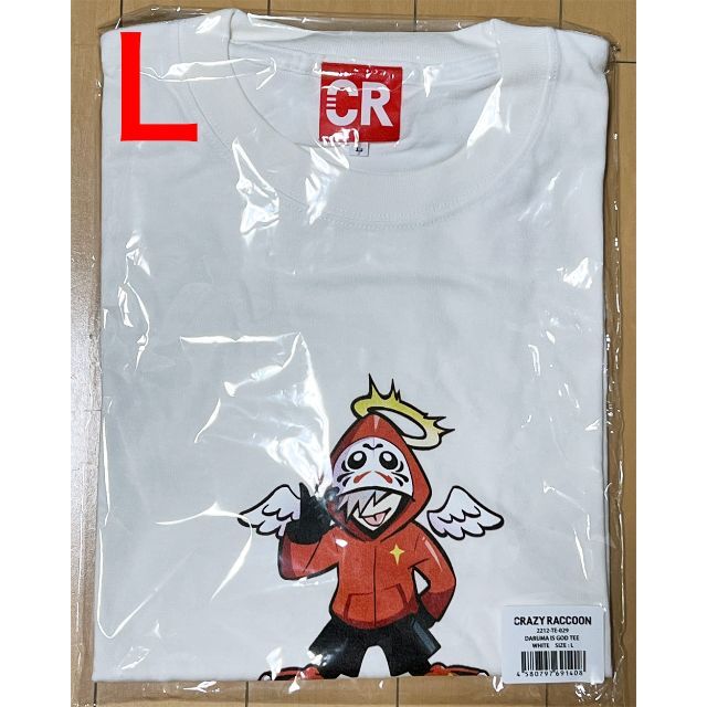 vaultroom DARUMA IS GOD TEE WHITE L