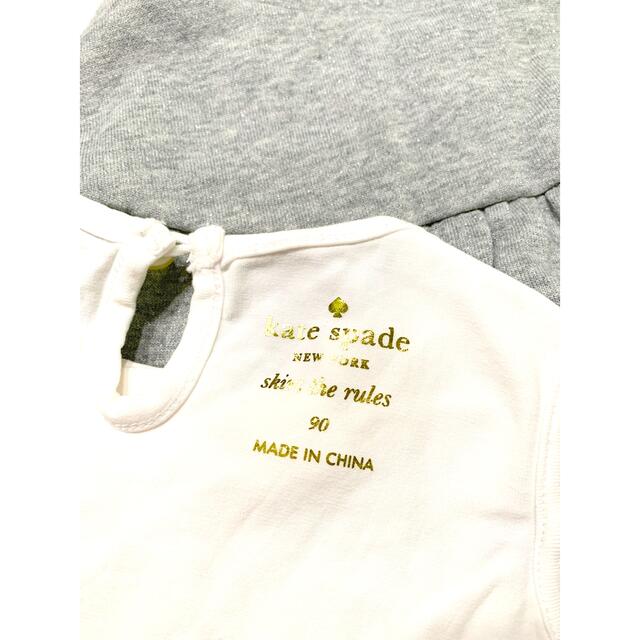 kate spade new york(ケイトスペードニューヨーク)の美品‼︎ ケイトスペードTシャツ＆スカート　90 キッズ/ベビー/マタニティのキッズ服女の子用(90cm~)(Tシャツ/カットソー)の商品写真