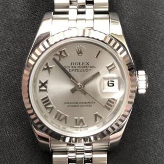 ロレックス(ROLEX)の【みるく様専用】ロレックスデイトジャストレディース K18WG シルバーローマン(腕時計(アナログ))