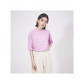 【ピンク】【販売店舗限定】ワイド5分袖ロゴTシャツ