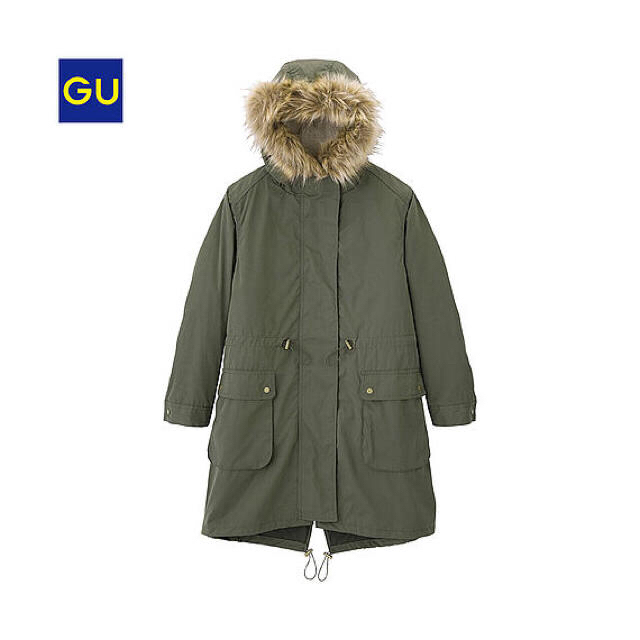 GU(ジーユー)のGU モッズコート ネイビー M レディースのジャケット/アウター(モッズコート)の商品写真