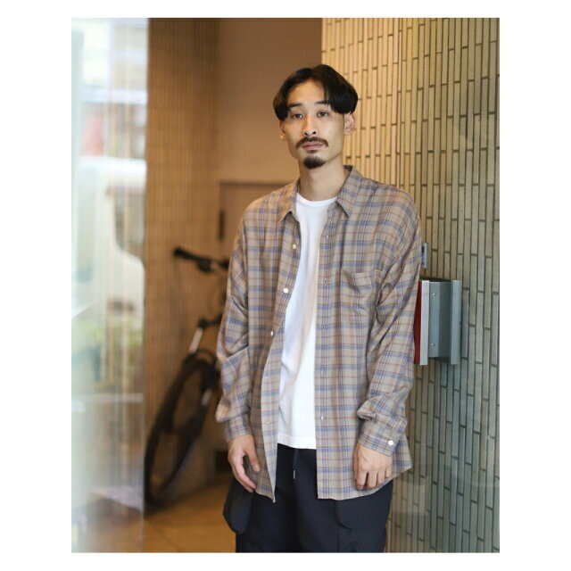 【BEIGE】BEAMS / イージーフィット チェック シャツ