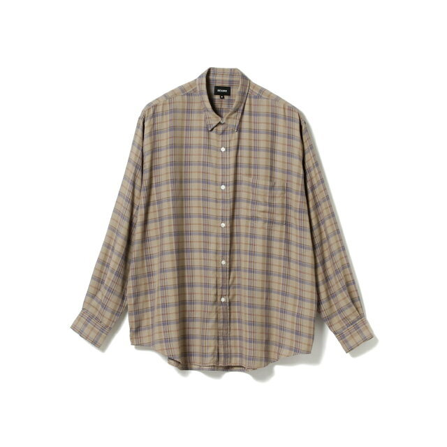 【BEIGE】BEAMS / イージーフィット チェック シャツ