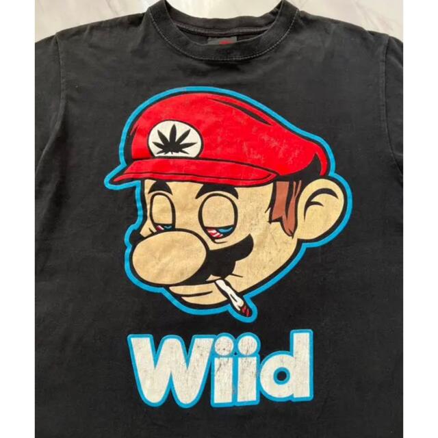 幻 激レア 00s vintage マリオ パロディー Wiid Tシャツ M お気にいる