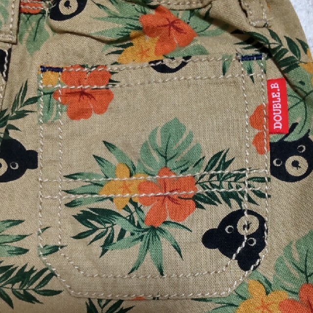 新品 mikihouse DOUBLE.B コットン&リネンズボン100cm - パンツ/スパッツ