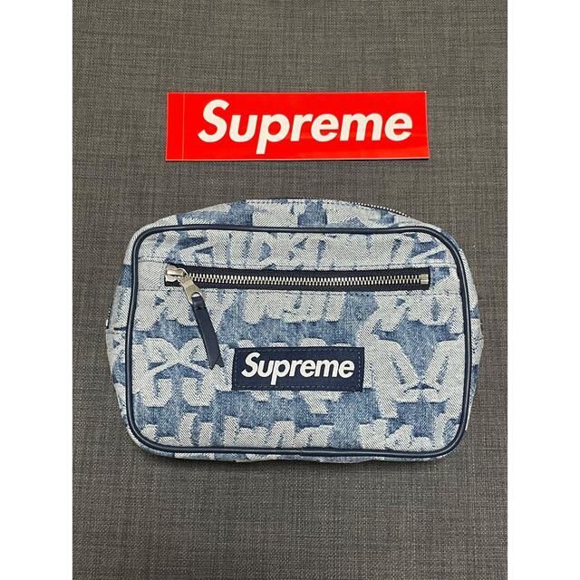 Supreme Fat Tip Jacquard Denim Waist Bag