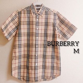 バーバリー(BURBERRY)のバーバリーMノバチェックシャツトップス綿麻(シャツ)