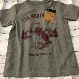 ザノースフェイス(THE NORTH FACE)のキッズ　ノースフェイス　Tシャツ　グレー　新品　130(Tシャツ/カットソー)