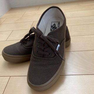 ヴァンズ(VANS)の試着のみ美品VANS23センチ茶色ブラウン秋色スニーカー(スニーカー)