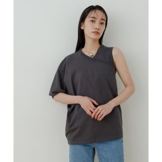 アダムエロぺ(Adam et Rope')の２点SET！ADAM ET ROPE'アシメレイヤードカットプルオーバー(Tシャツ(半袖/袖なし))