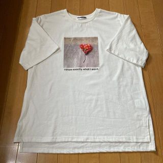 ハニーズ(HONEYS)の専用！！！レディース Tシャツ　半袖　S 白　バンクシー　ハニーズ(Tシャツ(半袖/袖なし))