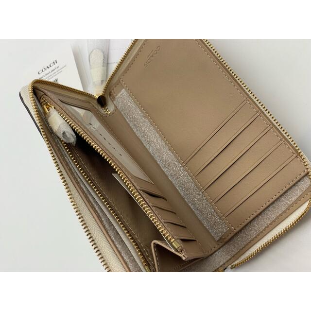 新作COACH 【CA636】ミディアム 財布フローラル ウィップステッチ