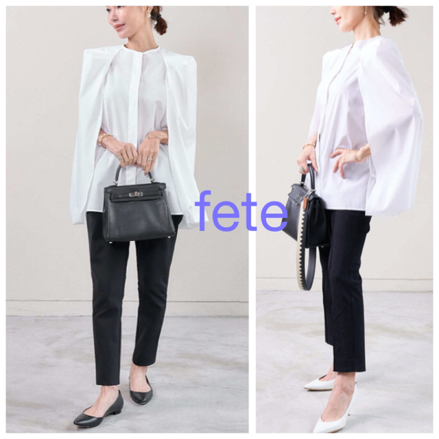 fete フェテ　Stella cape blouse　ステラ・ケープ・ブラウス