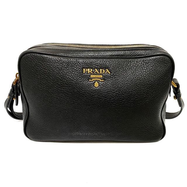 PRADA - プラダ ショルダーバッグ - 黒×ゴールド