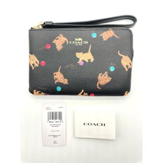 コーチ(COACH)のCOACH 【C6434】コーチ リストレット ポーチ ねこ柄 キャット猫(ポーチ)