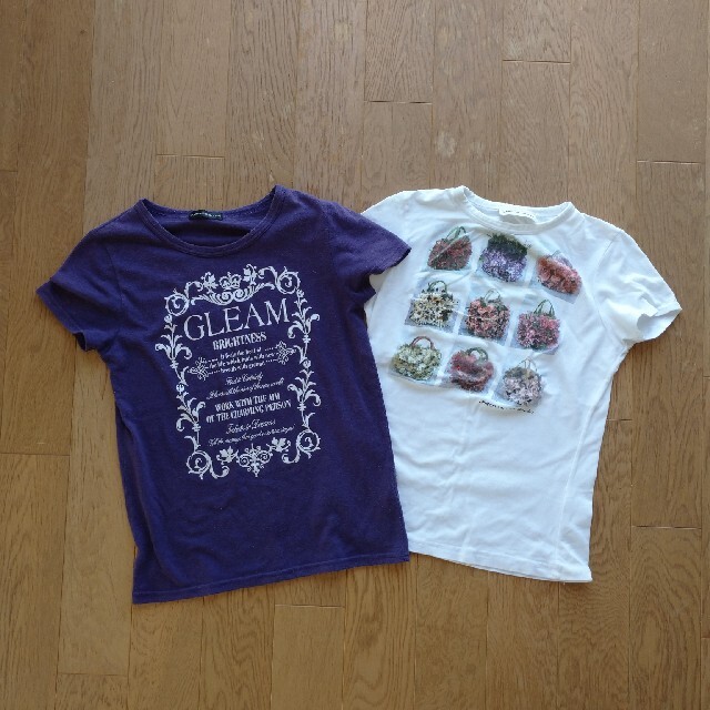 女の子140 Tシャツ2枚セット キッズ/ベビー/マタニティのキッズ服女の子用(90cm~)(Tシャツ/カットソー)の商品写真