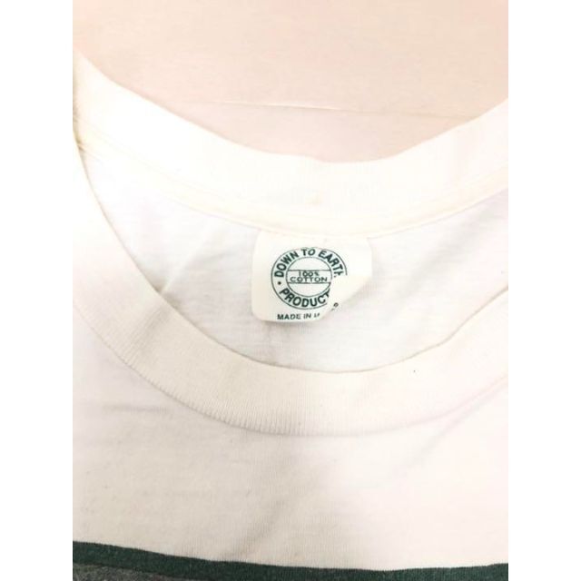 ヴィンテージ　USA製　 DOWN TO EARTH　古着　Tシャツ　ウルフ メンズのトップス(Tシャツ/カットソー(半袖/袖なし))の商品写真