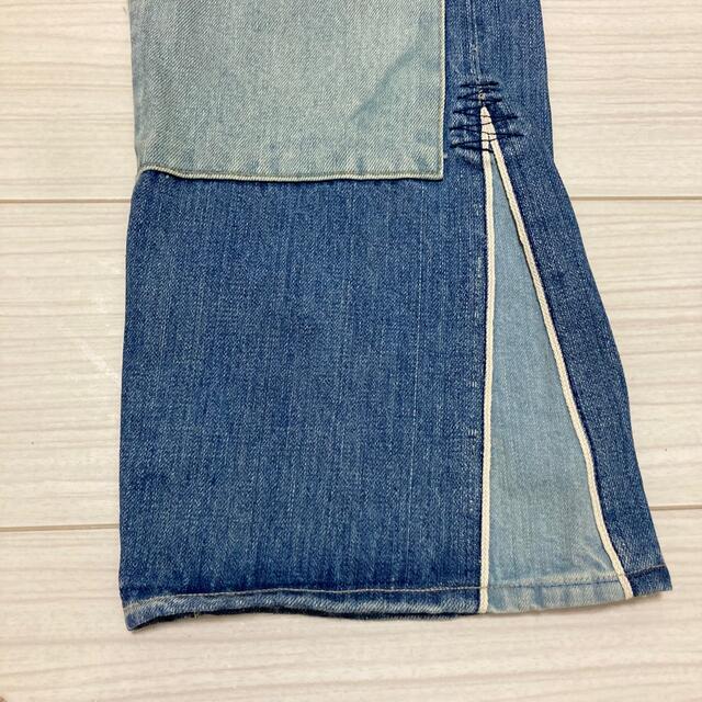 復刻◆LEVI'S リーバイス◆66501 パッチワークカスタム リメイクデニム