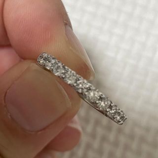 【未使用】あきら宝石　プラチナ エタニティ リング 0.65ct(リング(指輪))