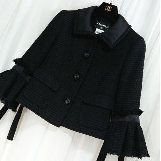 シャネル(CHANEL)のシャネル ジャケット❤️Mixツイード➕CoCoマークボタン❤️(テーラードジャケット)