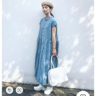 ネストローブ(nest Robe)のvlas blomme ストライプリネンワンピース(ロングワンピース/マキシワンピース)