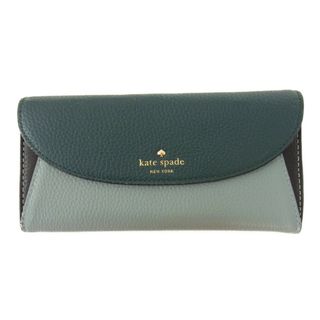 ケイトスペードサタデー(KATE SPADE SATURDAY)のKate Spade ケイトスペード cobble hill コブルヒル フラップ ウォレット 財布  ライトブルー系【中古】(財布)