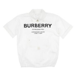 売りオーダー 美品Burberryバーバリーチルドレン4Yロゴシャツ