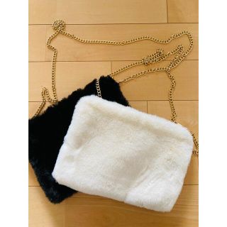 ザラ(ZARA)のファー　ハンドバック　ファーショルダーセット(ショルダーバッグ)