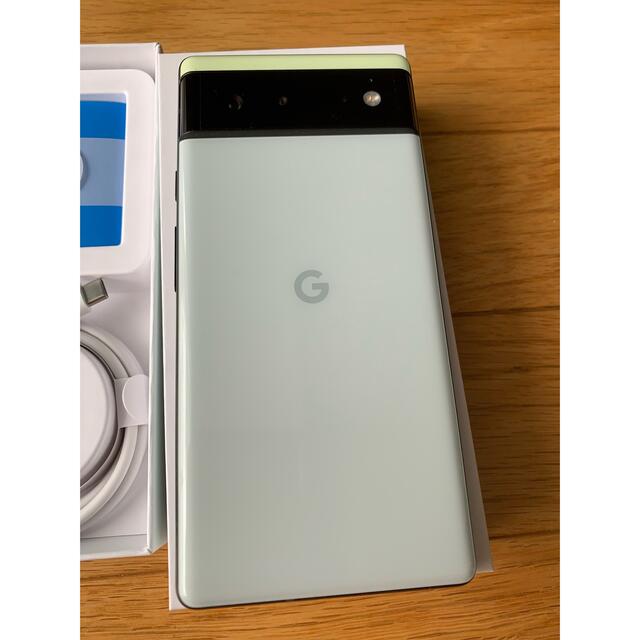 春夏新作モデル Google グリーン SortaSeafoam 128GB Pixel6 Google