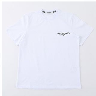 エムエスジイエム(MSGM)の【最終お値下げ中】ＭＳＧＭ　白Tシャツ　メンズ　ユニセックス(Tシャツ/カットソー(半袖/袖なし))