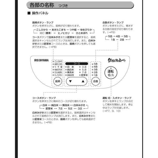 アイリスオーヤマ(アイリスオーヤマ)の精米器 スマホ/家電/カメラの調理家電(精米機)の商品写真