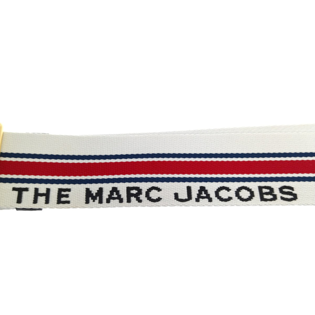 MARC JACOBS(マークジェイコブス)のMARC JACOBS マークジェイコブス ザ スポートストライプウェビングストラップ M0015156　ショルダーストラップ ホワイト レッド レディースのアクセサリー(その他)の商品写真