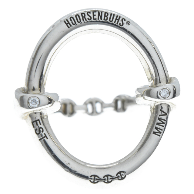 人気の Oval ホーセンブース HOORSENBUHS Ring シルバー 2ポイントダイヤオーバルリング リング(指輪) 
