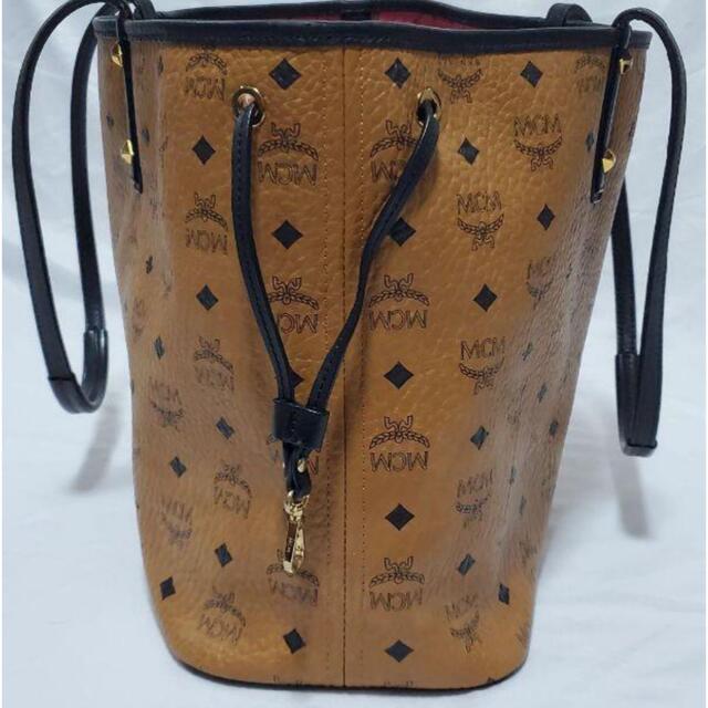 MCM トートバッグ レザー ヴィセトス柄 モノグラム リバーシブル MCM トートバッグ レザー ヴィセトス柄 モノグラム リバーシブル