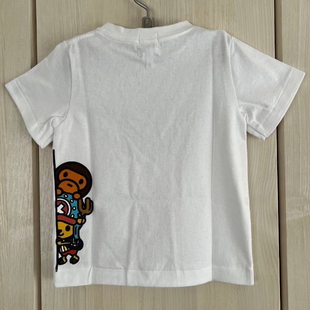 A BATHING APE(アベイシングエイプ)のBAPE Tシャツ 100cm キッズ ワンピース コラボ ONE PIECE キッズ/ベビー/マタニティのキッズ服男の子用(90cm~)(Tシャツ/カットソー)の商品写真