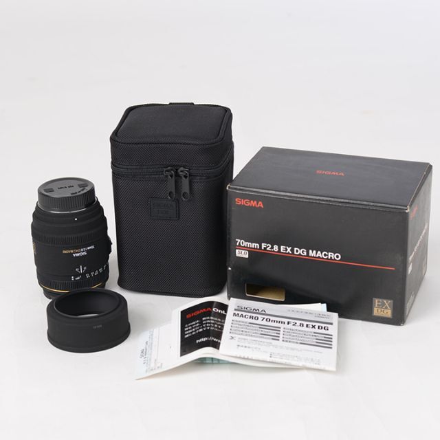 SIGMA 70mm F2.8EX DG MACRO　Fマウント　付属品完備美品