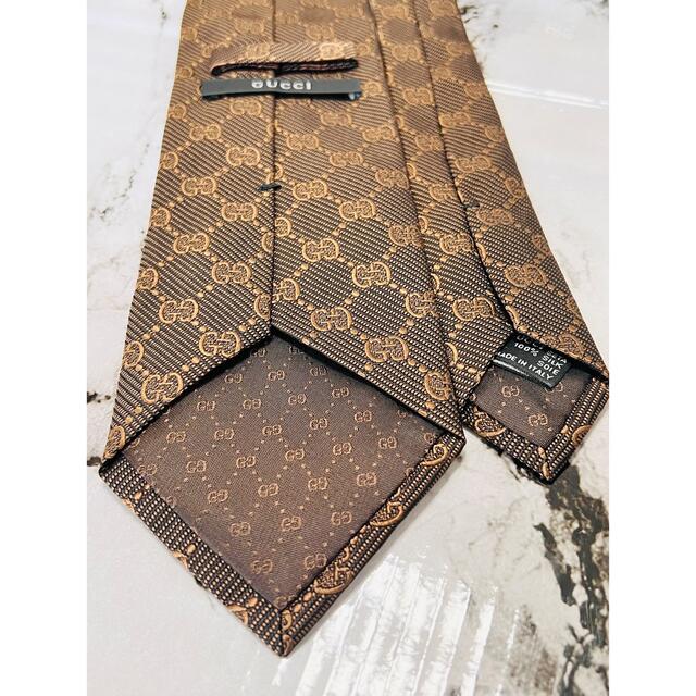 最高級ネクタイ✨極美品‼️】GUCCI GG柄 総柄 ブラウン | eloit.com