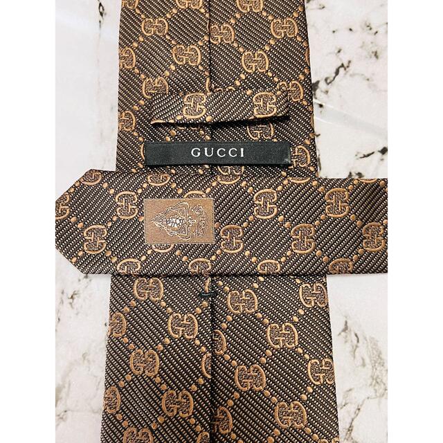 最高級ネクタイ✨極美品‼️】GUCCI GG柄 総柄 ブラウン | eloit.com