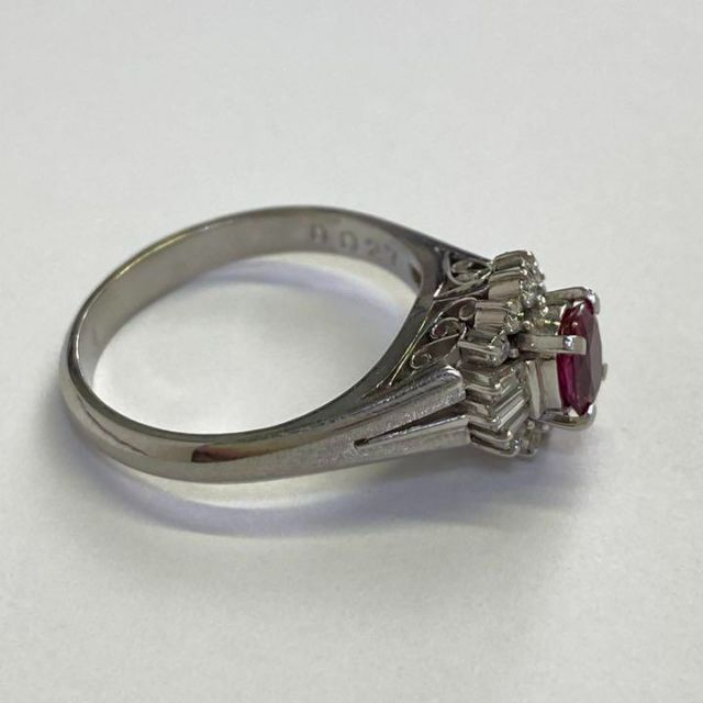 Pt900　高品質ルビーリング　R0.58ct　D0.27ct　サイズ12号 レディースのアクセサリー(リング(指輪))の商品写真