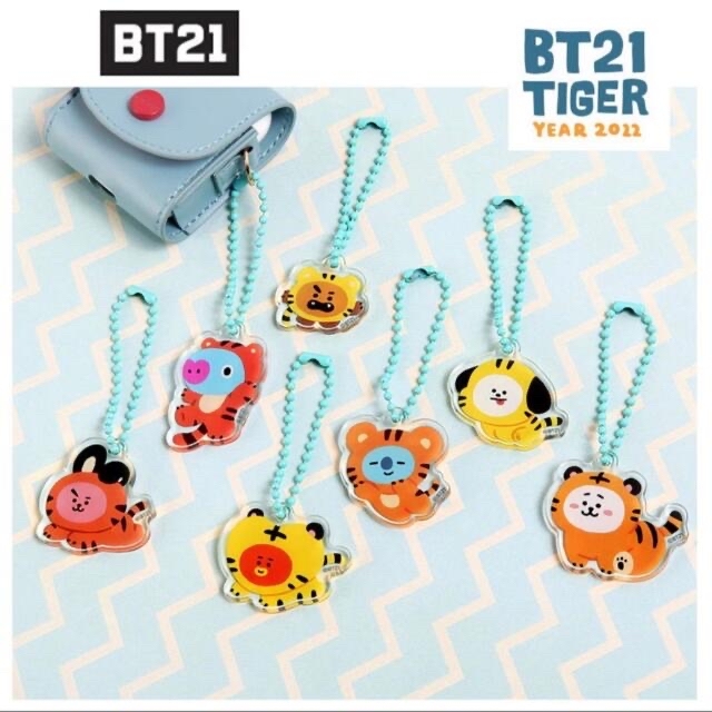 BT21(ビーティーイシビル)の日本未発売 BT21 トラキーホルダーbts 虎 クッキー ジョングクcooky エンタメ/ホビーのおもちゃ/ぬいぐるみ(キャラクターグッズ)の商品写真