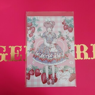 Angelic Pretty☆ポストカード☆Ribbon Berry Bunny