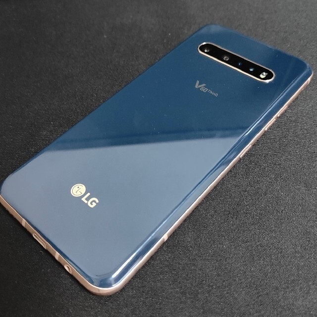 LG Electronics(エルジーエレクトロニクス)のLG V60 ThinQ 5G クラッシーブルー Softbank スマホ/家電/カメラのスマートフォン/携帯電話(スマートフォン本体)の商品写真